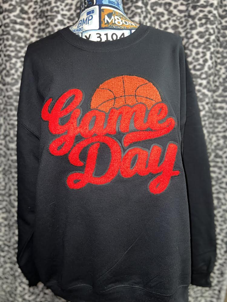 Basketball Gameday Patch Sweatshirt