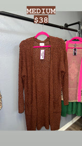 Mocha popcorn cardigan best sale