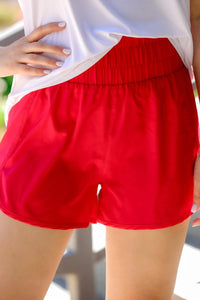 Finish Line Red Shorts