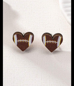 Love & Football Earrings