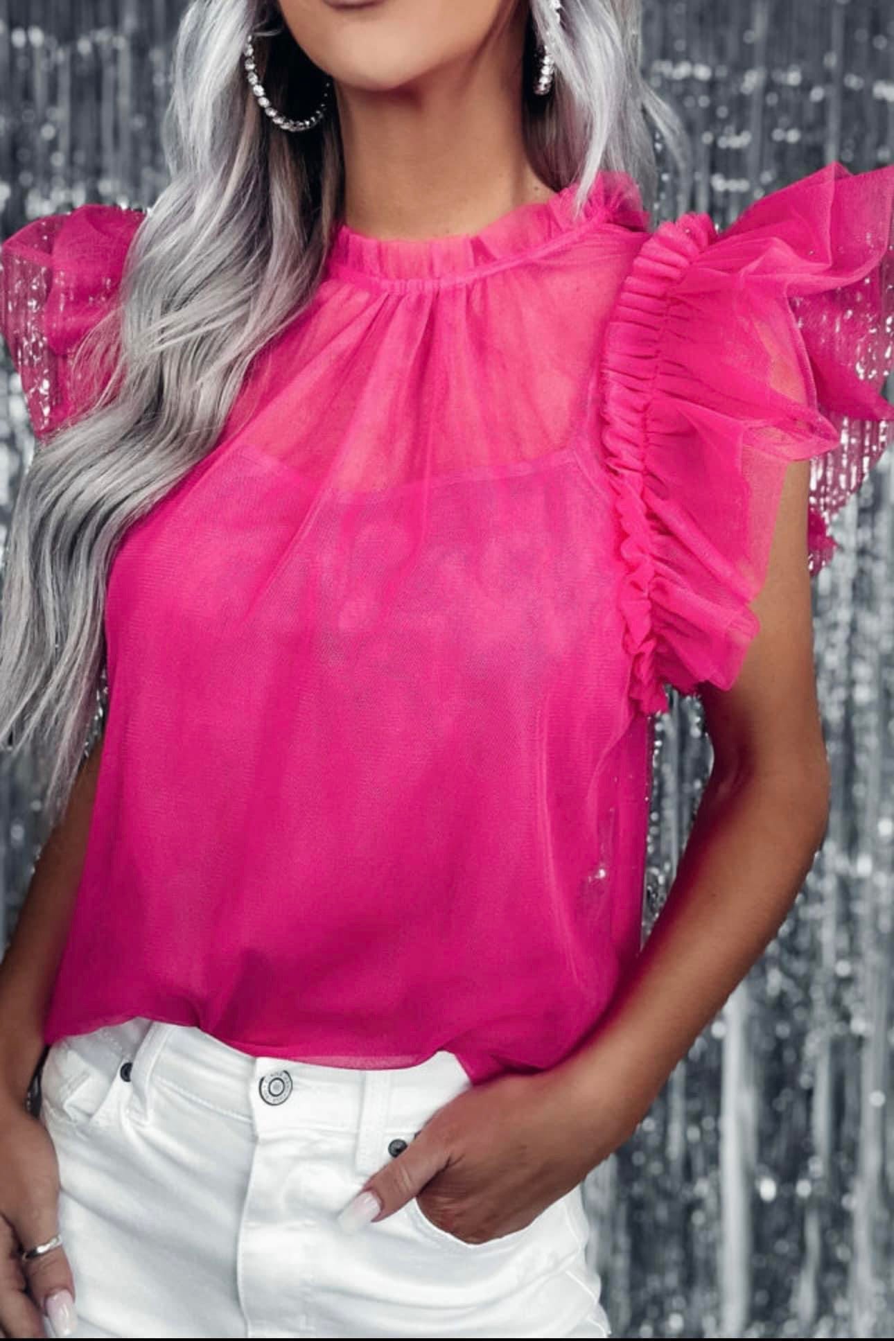 Puffy Pink Top