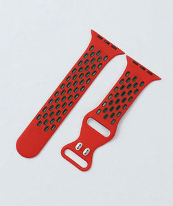 Red Hollow Watch Band