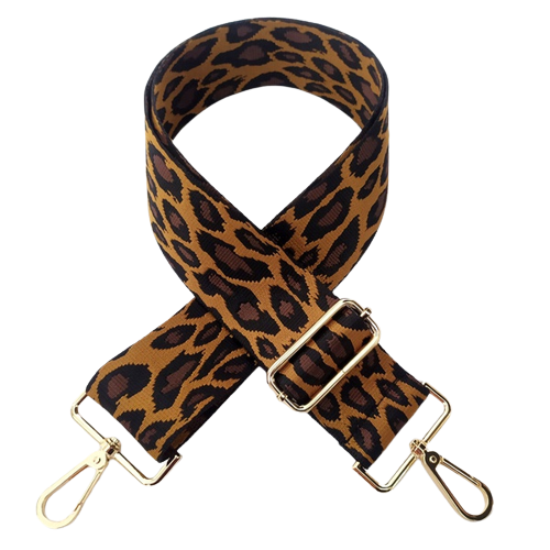 Brown LeopardGuitar Style Strap
