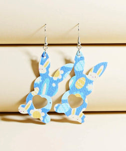 Blue Bunny Earrings
