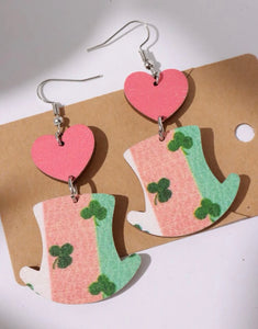 St Patty Hat Earrings