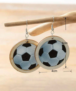 Soccer Circle Earrings