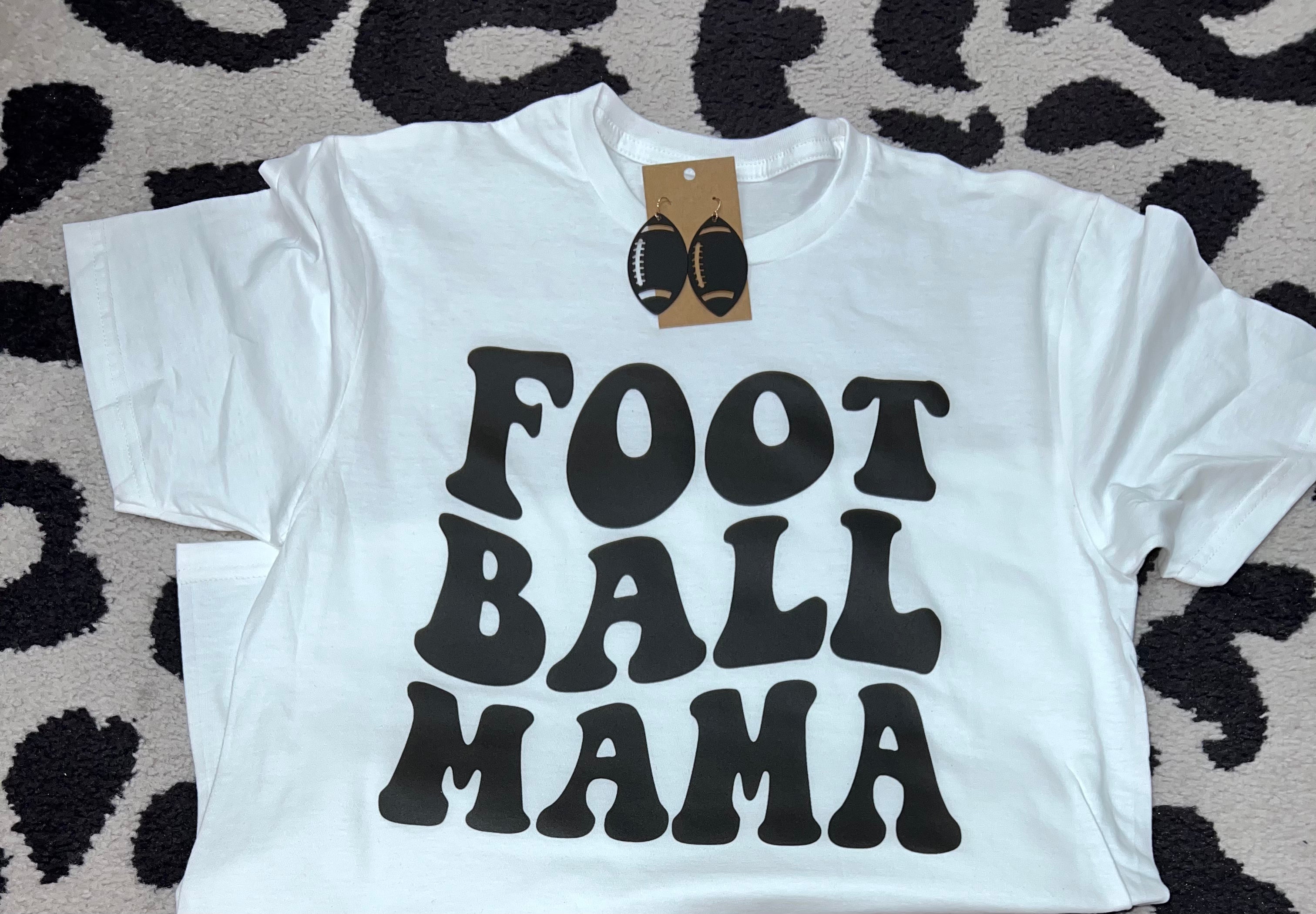 Football Mama White Tee