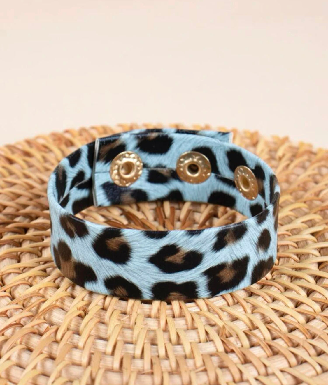 Teal Leopard Bracelet