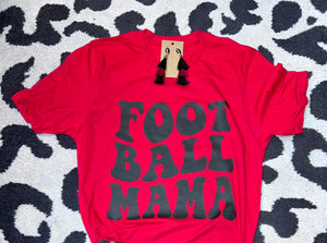 Football Mama Red Tee